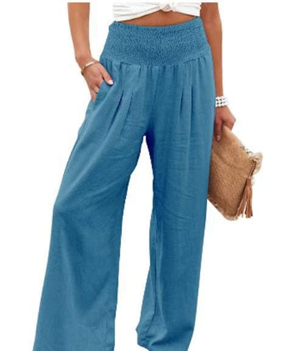 Ophelia - Women's Trousers - Chic - Modern Style And Linen - Formal Occasions