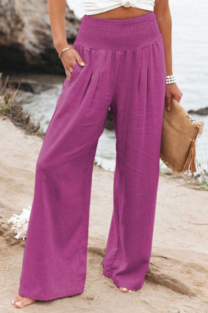 Ophelia - Women's Trousers - Chic - Modern Style And Linen - Formal Occasions
