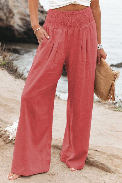 Ophelia - Women's Trousers - Chic - Modern Style And Linen - Formal Occasions