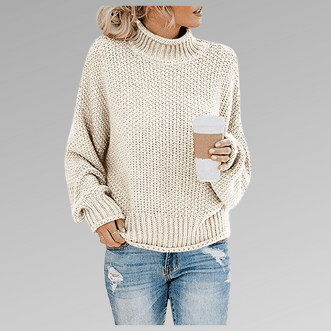 Melissa - Turtleneck - Casual - Fabric - Ideal for Winter