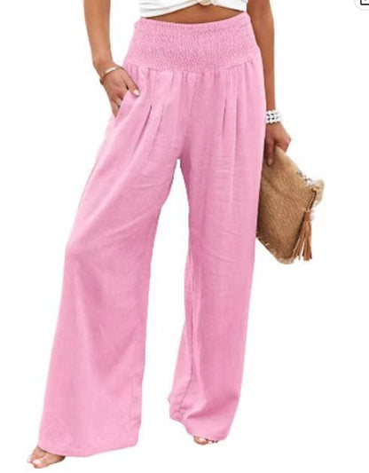 Ophelia - Women's Trousers - Chic - Modern Style And Linen - Formal Occasions