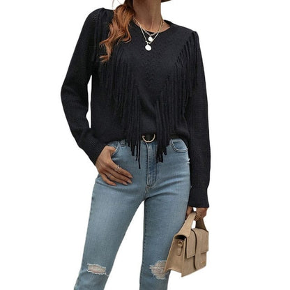 Natalie - Sweater with tassels - Chic - Ideal for autumn