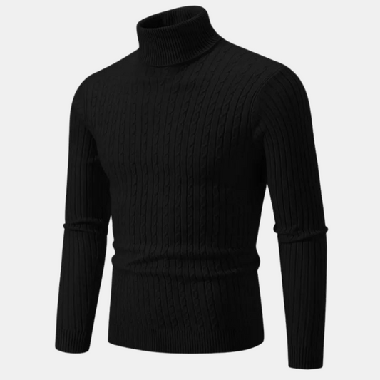 Jared - Knitted turtleneck sweater - Classic - - Ideal for autumn/winter