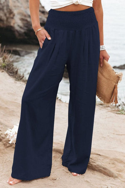 Ophelia - Women's Trousers - Chic - Modern Style And Linen - Formal Occasions