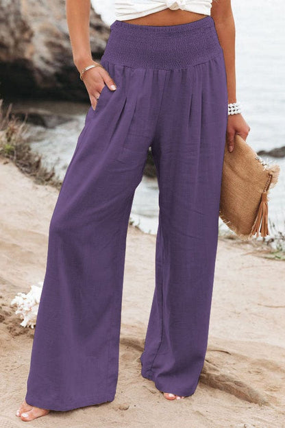 Ophelia - Women's Trousers - Chic - Modern Style And Linen - Formal Occasions