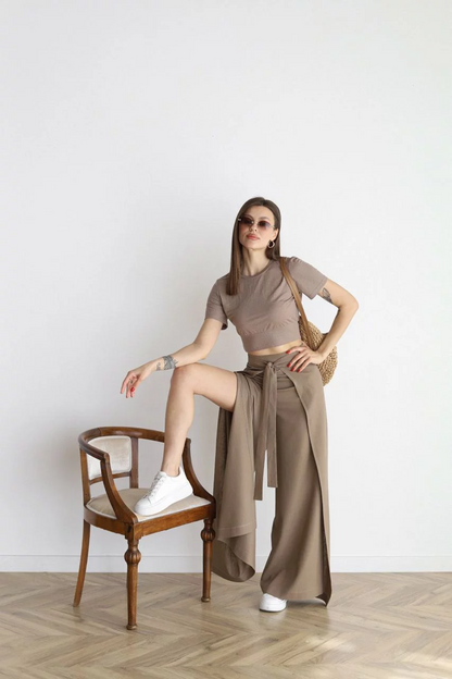 Tinsley - Relaxed Wide Leg Linen Pants for Women