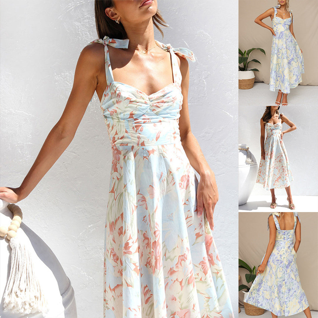 Lana - Midi Dress - Elegant - Fiber - Ideal for Summer