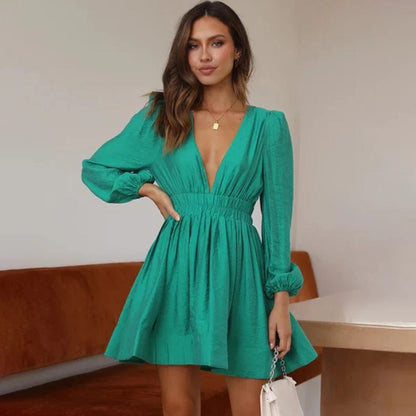 Vega - Mini Dress - Elegant - Material - Great for Casual Days