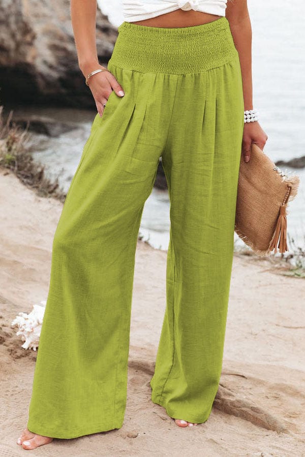 Ophelia - Women's Trousers - Chic - Modern Style And Linen - Formal Occasions