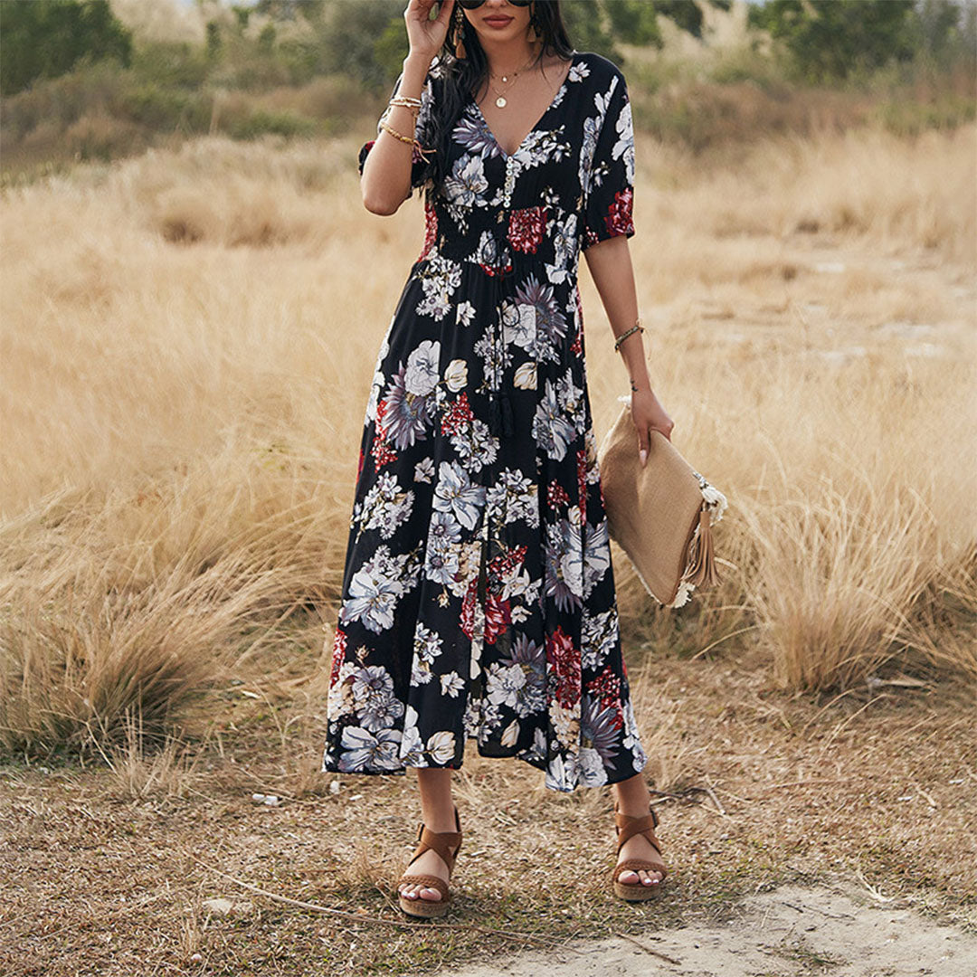 Emily - Maxi Dress - Chic - Fabric - Ideal for Summer