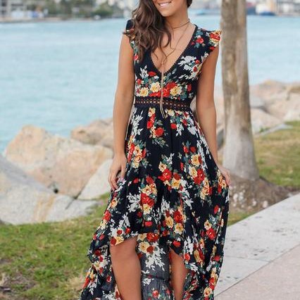 Fallon - Maxi Dress - Boho - Material - Great for Casual Days
