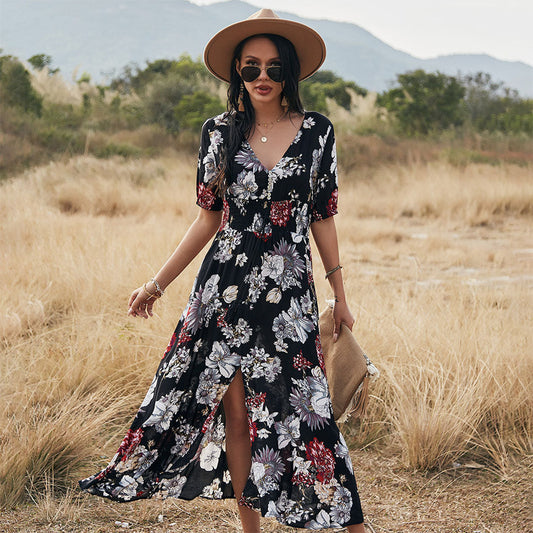 Emily - Maxi Dress - Chic - Fabric - Ideal for Summer