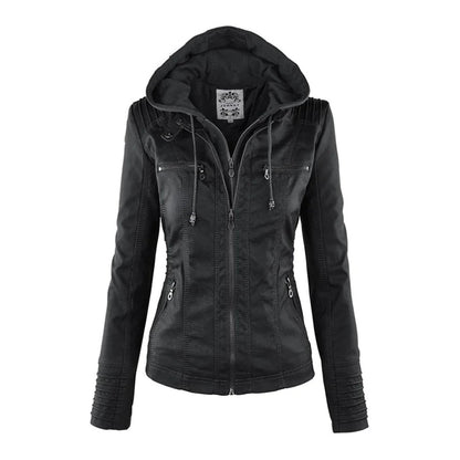 Janice - jacket with hood - Chic - Fashionable - Ideal for Autumn/Winter