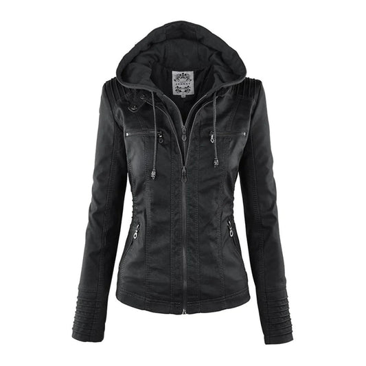Janice - jacket with hood - Chic - Fashionable - Ideal for Autumn/Winter