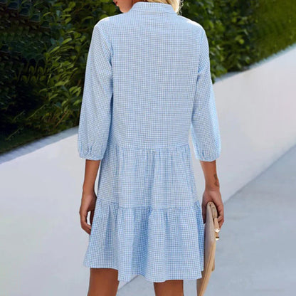 Bridget - Short Dress - Classic - Blended Fabric - Ideal for Summer