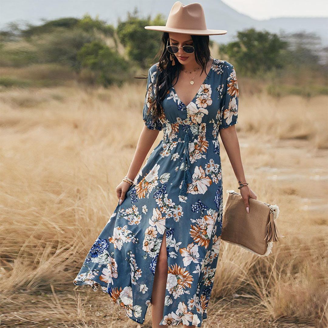 Emily - Maxi Dress - Chic - Fabric - Ideal for Summer