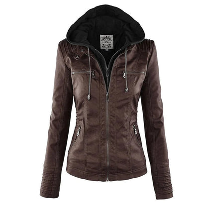 Janice - jacket with hood - Chic - Fashionable - Ideal for Autumn/Winter