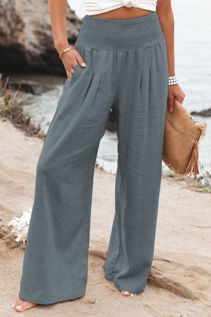 Ophelia - Women's Trousers - Chic - Modern Style And Linen - Formal Occasions