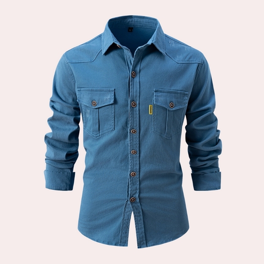 Damian - Long Sleeve Polo - Leisure - Modern Style - Great for Casual Days