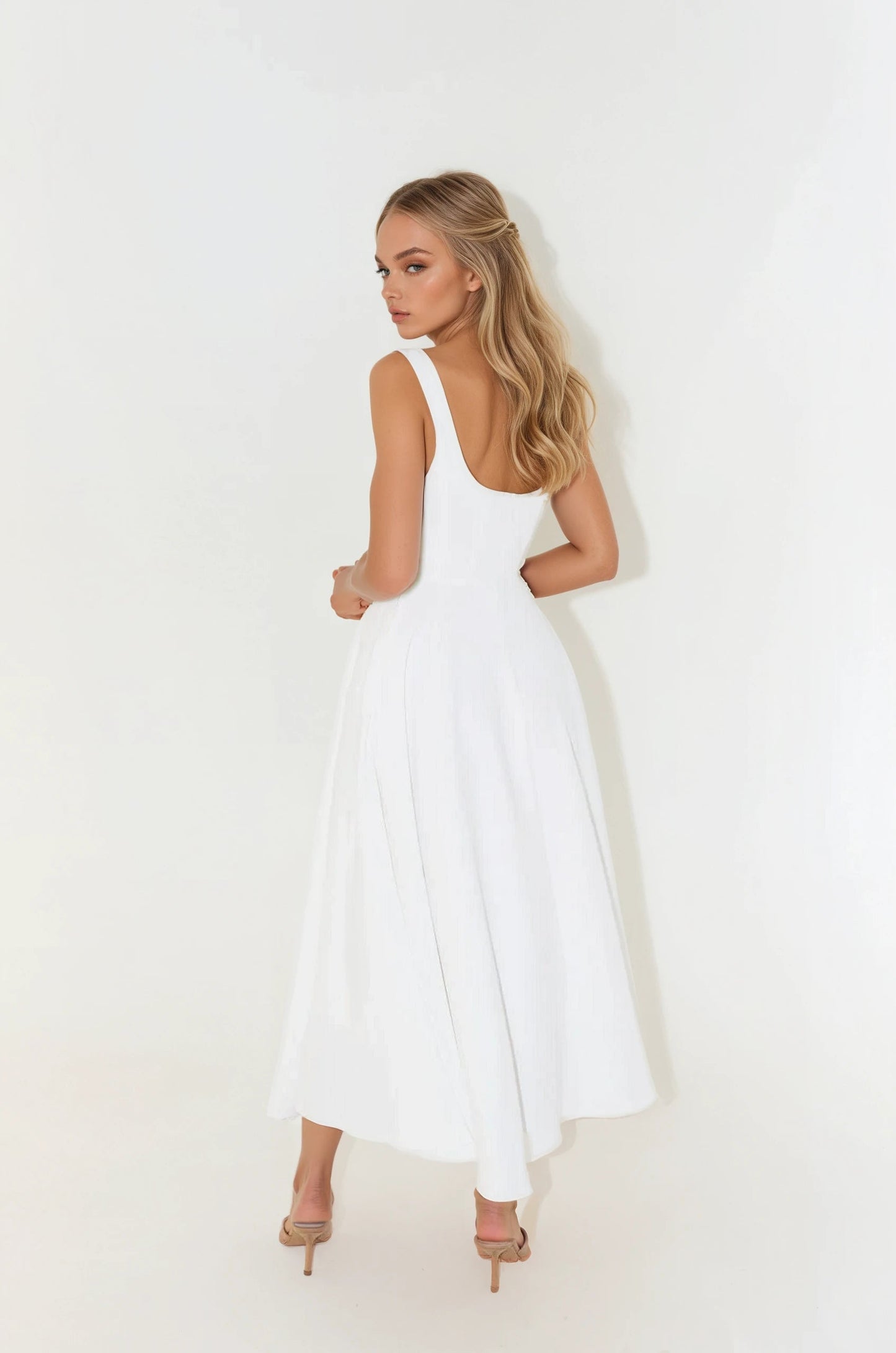 Zadie- Formal Tailored Midi Dress for Women