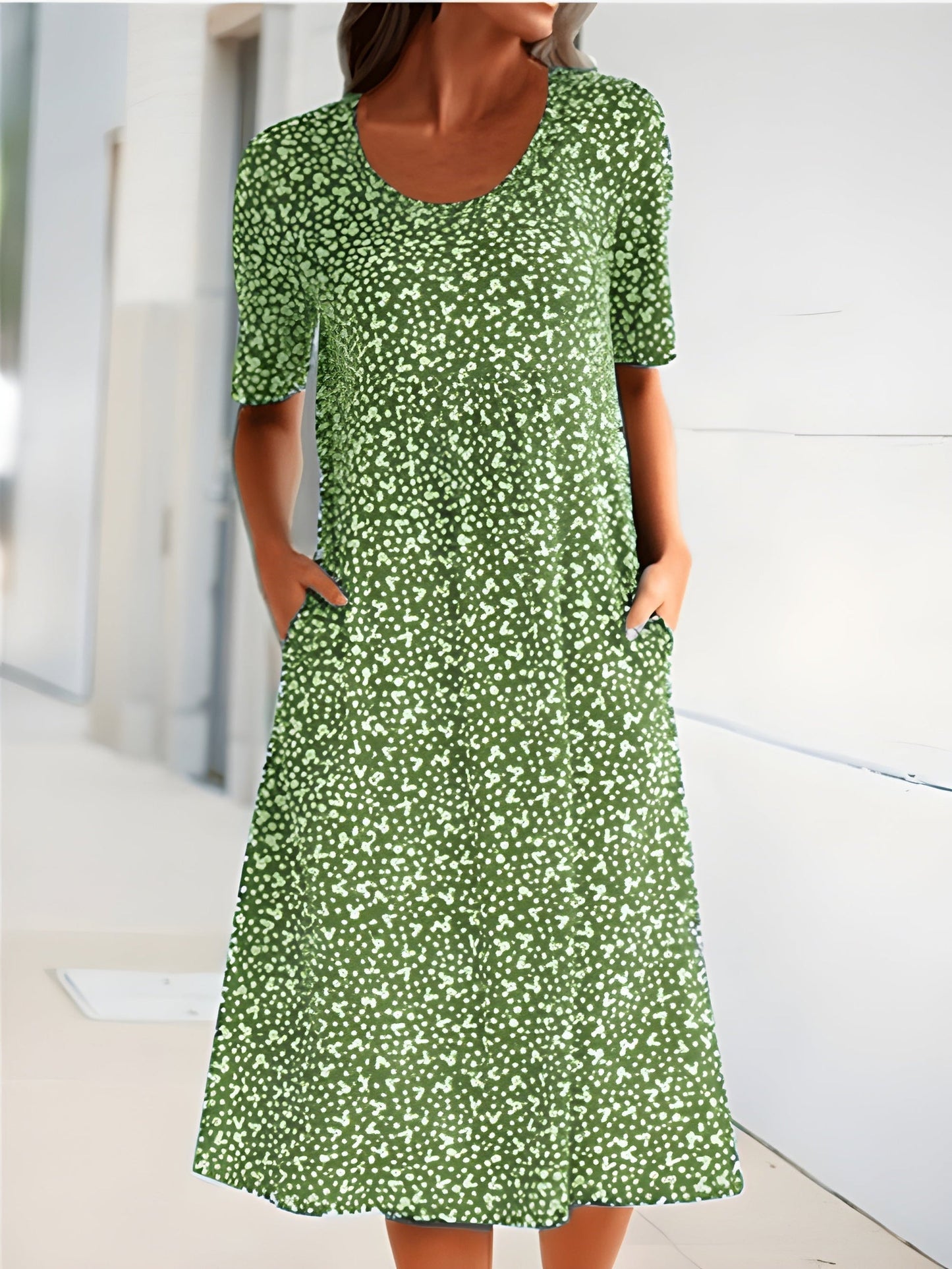 Everly - Floral Casual Summer MIdi Dress for Women