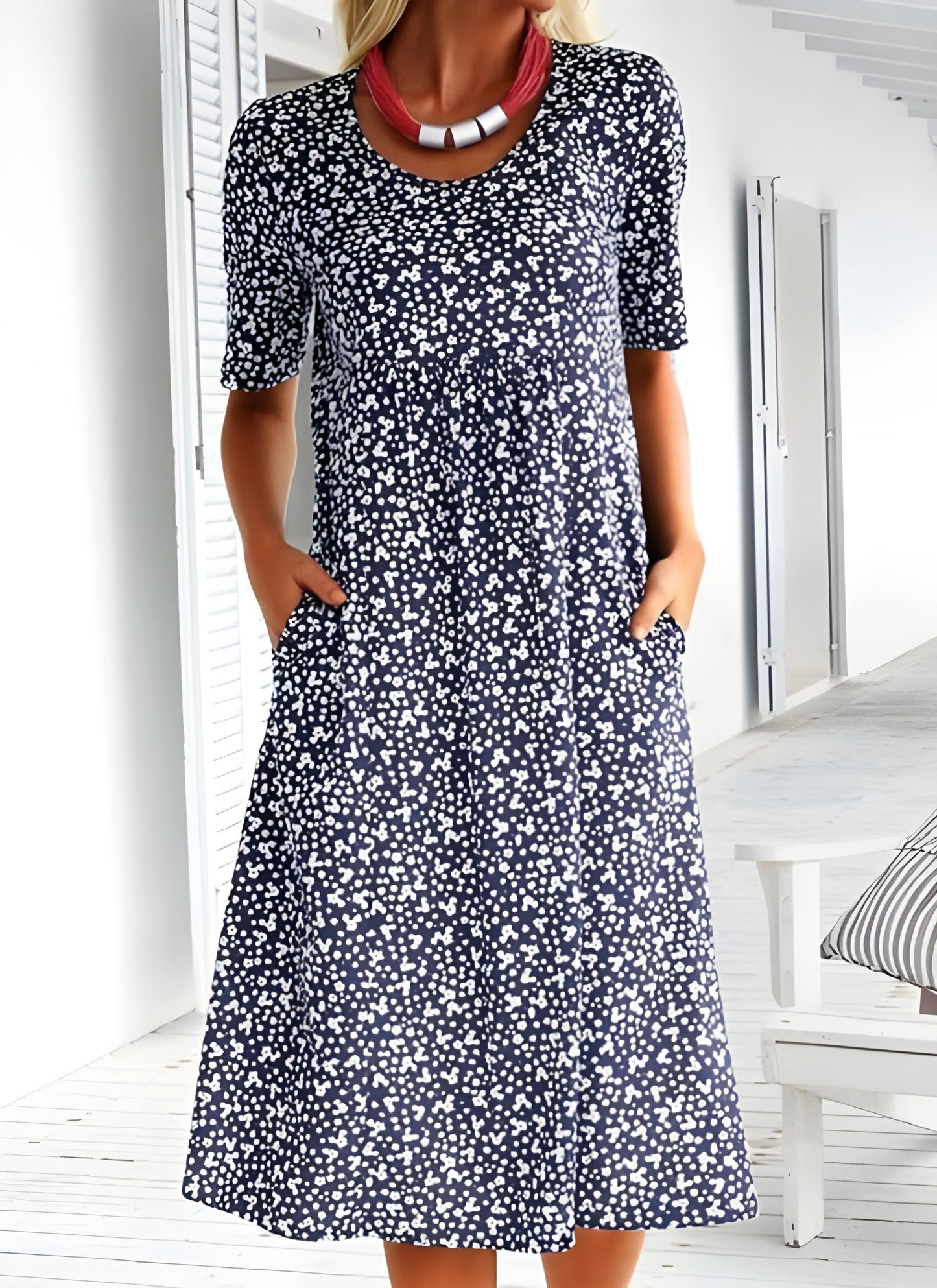 Everly - Floral Casual Summer MIdi Dress for Women