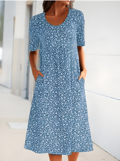 Everly - Floral Casual Summer MIdi Dress for Women