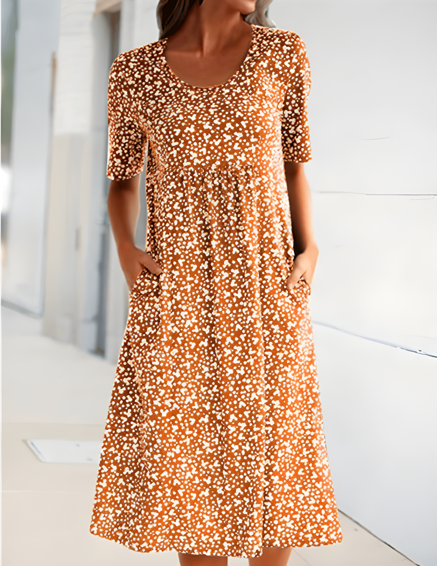 Everly - Floral Casual Summer MIdi Dress for Women