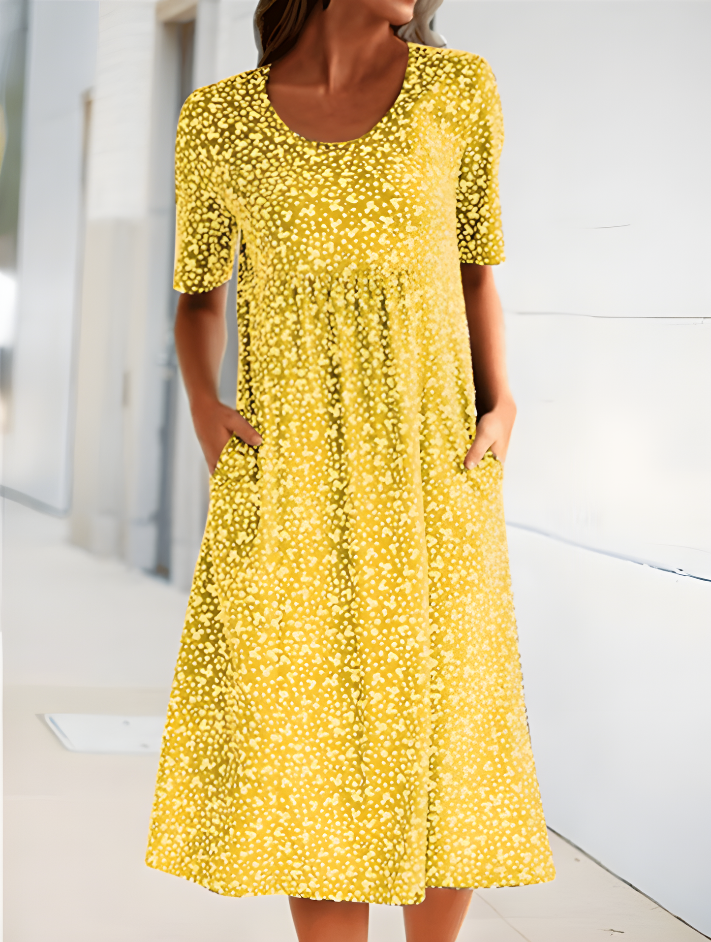 Everly - Floral Casual Summer MIdi Dress for Women