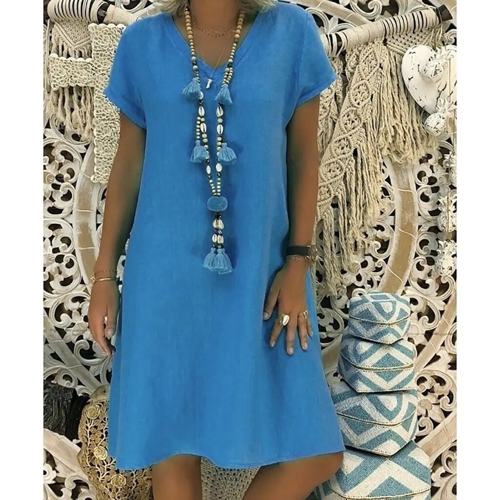 Zaria - Lightweight Summer Midi Dress for Women