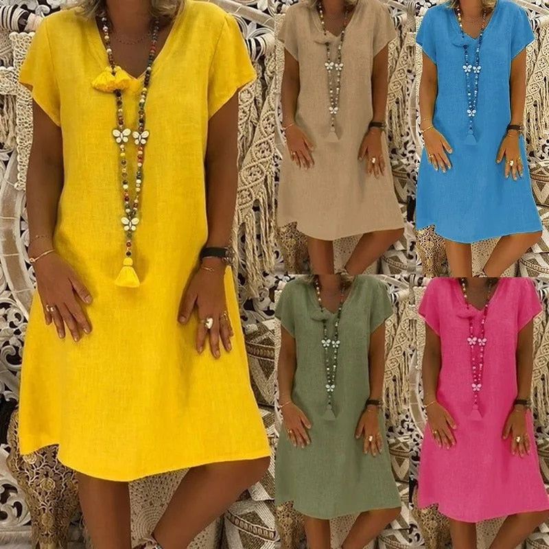 Zaria - Lightweight Summer Midi Dress for Women