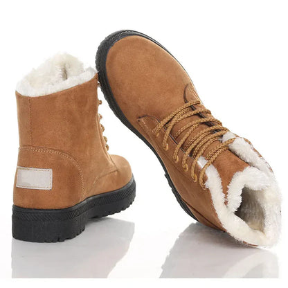 Stylish Flat Suede Ankle Boots with for Women | Ideal for Winter