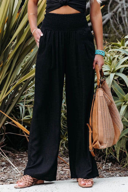 Ophelia - Women's Trousers - Chic - Modern Style And Linen - Formal Occasions