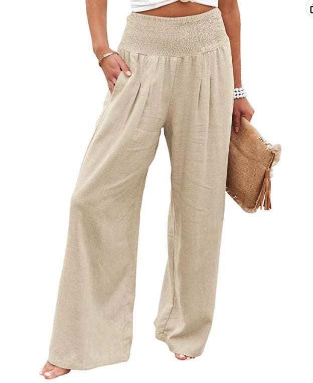 Ophelia - Women's Trousers - Chic - Modern Style And Linen - Formal Occasions