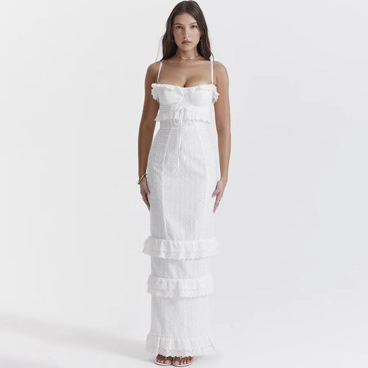 Ashlei - Elegant Embroidered  Maxi Dress for Women