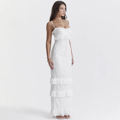 Ashlei - Elegant Spaghetti Strap Maxi Dress for Women