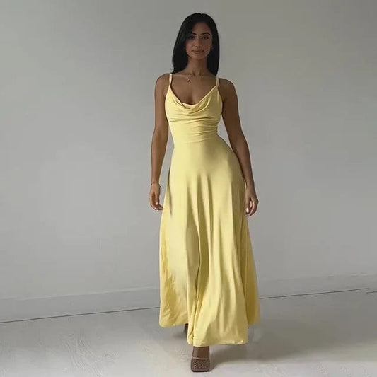 Yasmine - Maxi Dress - Elegant - Material - Great for Casual Days