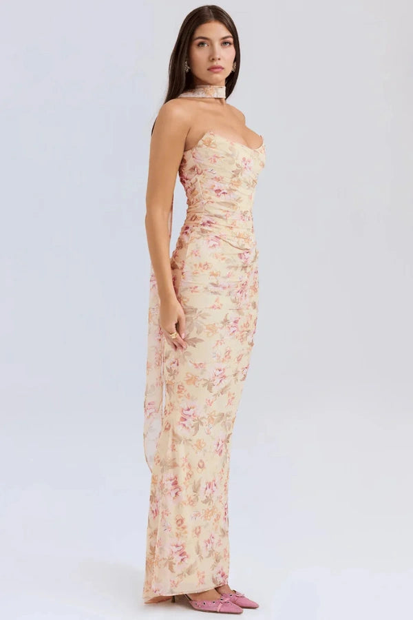 Austyn - Luxurious Mesh Cocktail Maxi Dress for Women
