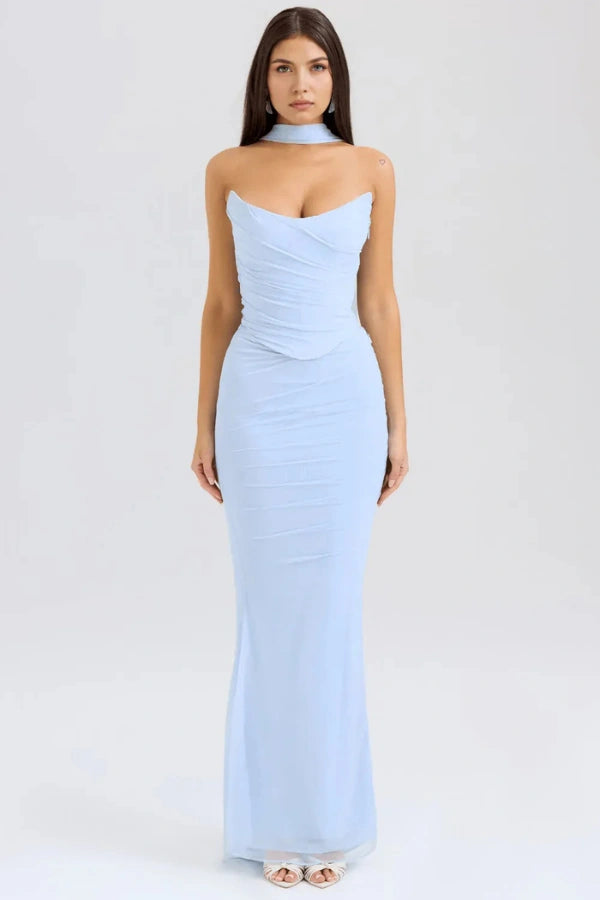 Austyn - Luxurious Mesh Cocktail Maxi Dress for Women