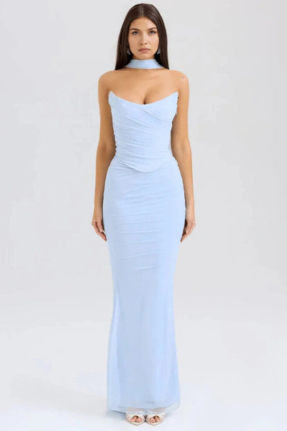 Austyn - Luxurious Mesh Cocktail Maxi Dress for Women