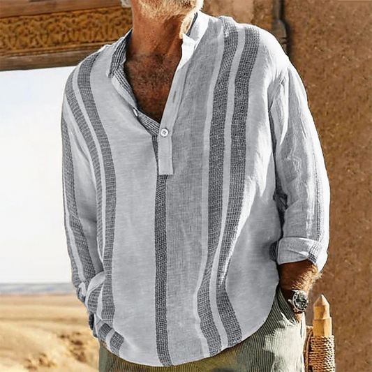Aric - Long Sleeve Polo - Casual - Ideal for Summer