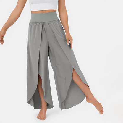 India - Women's Flare Trousers - Chic - Fabric - Great for Casual Days