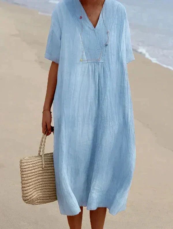 Tairana - Lightweight Summer Midi Dress for Women