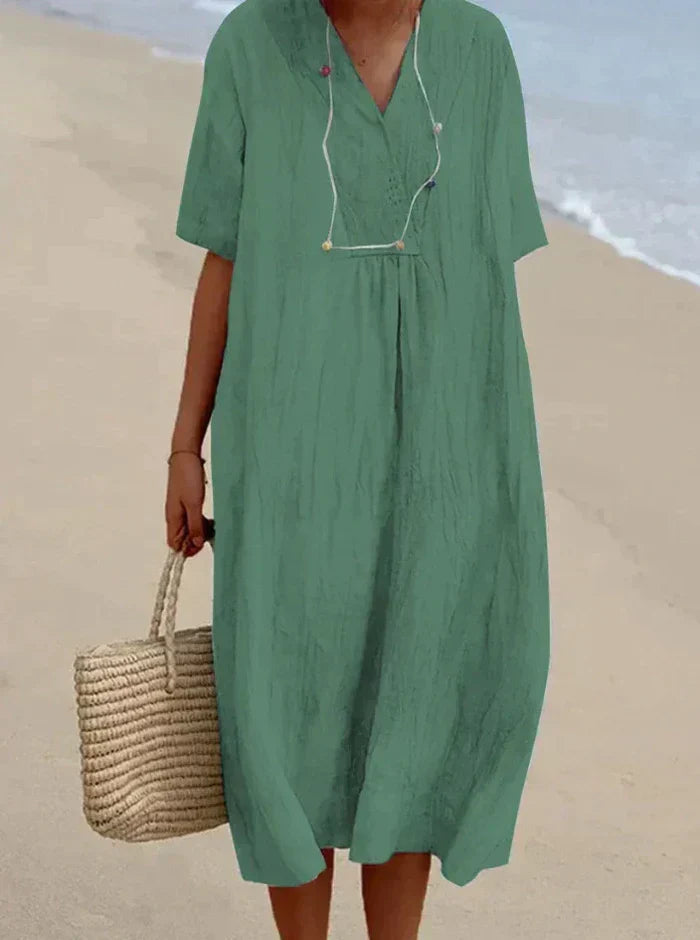 Tairana - Lightweight Summer Midi Dress for Women