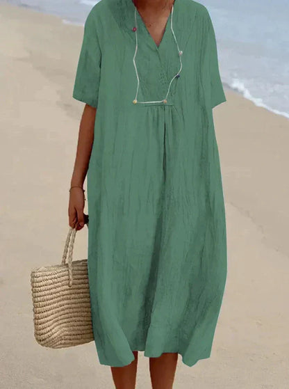 Tairana - Lightweight Summer Midi Dress for Women