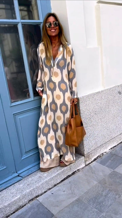 Tessa - Maxi Dress - Boho - Material - Casual Maxi Dress