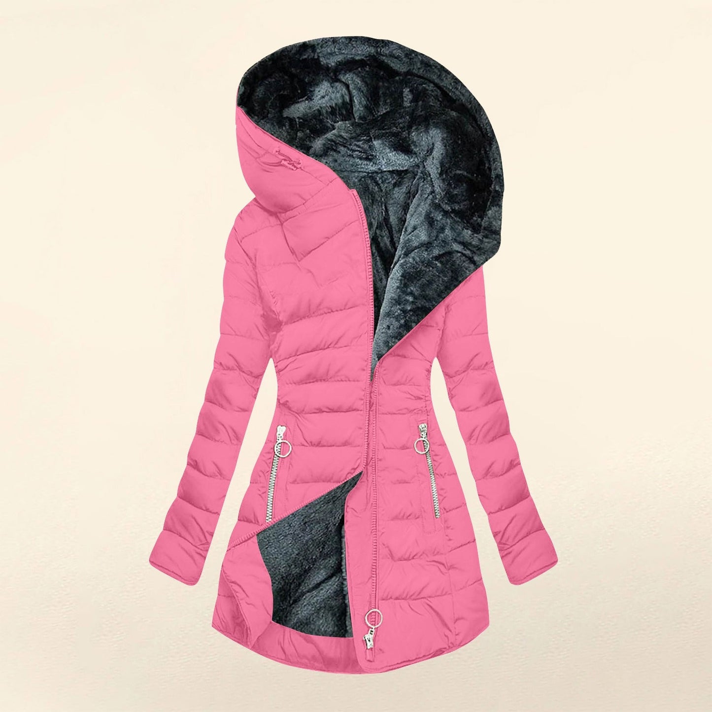 Gianna - Quilted Fleece Jacket - Casual - - Ideal for Autumn/Winter