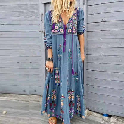 Véronique - Maxi Dress - Boho - Light Formal Style - Great For Casual Days