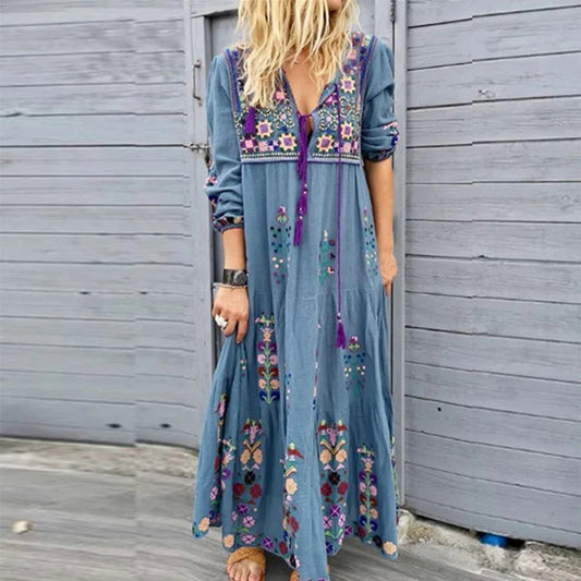 Véronique - Maxi Dress - Boho - Light Formal Style - Great For Casual Days