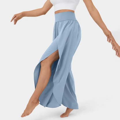 India - Women's Flare Trousers - Chic - Fabric - Great for Casual Days